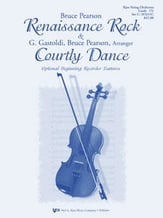 Renaissance Rock and Courtly Dance Orchestra sheet music cover